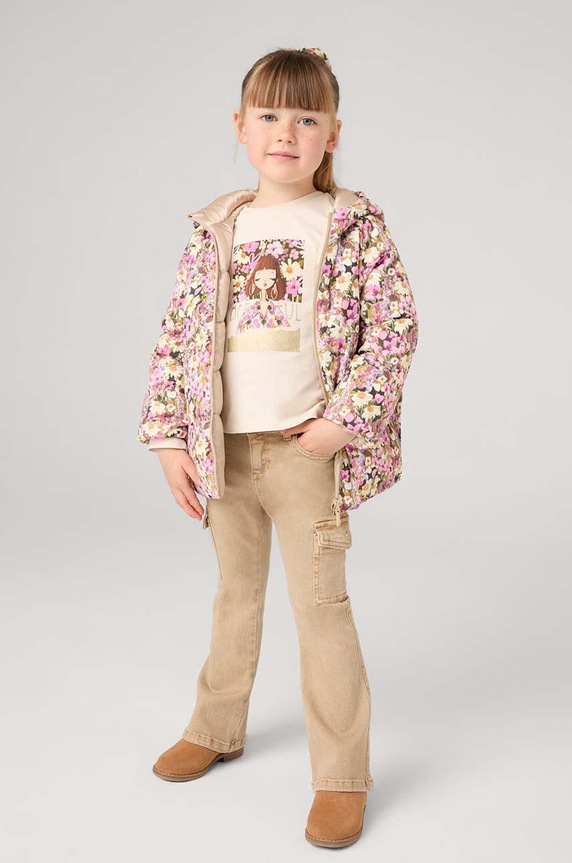 Mayoral pantaloni copii cargo z serży panza roz 4543.6G.Mini.9BYH