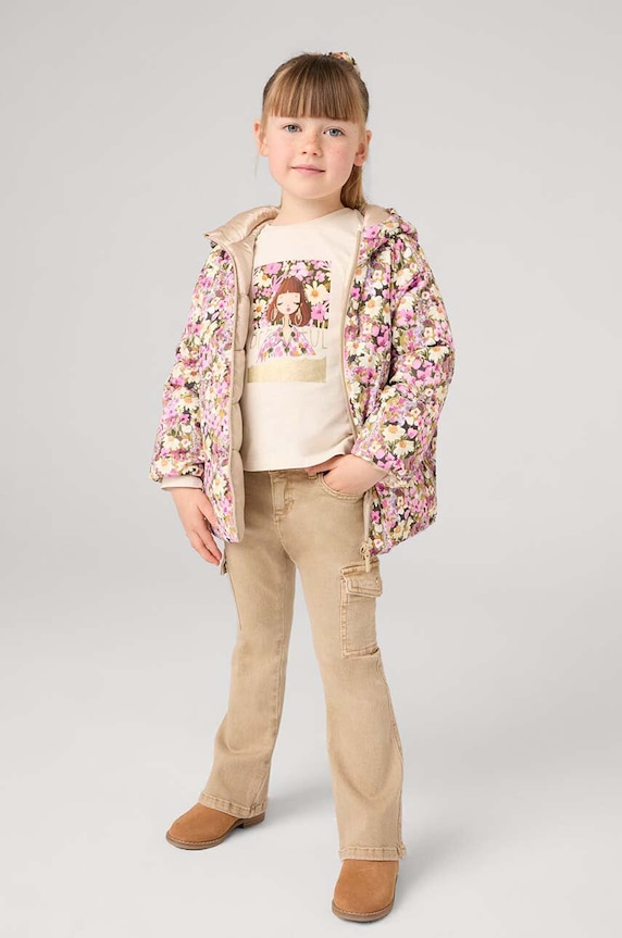 Mayoral pantaloni copii cargo z serży panza roz 4543.6G.Mini.9BYH