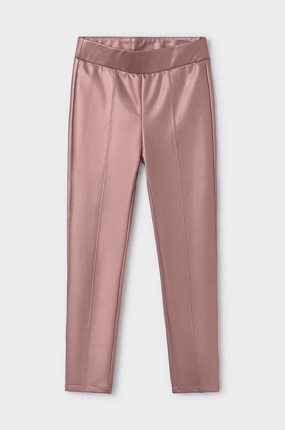 Mayoral spodnie dziecięce tkanina różowy 7750.8D.Junior.9BYH