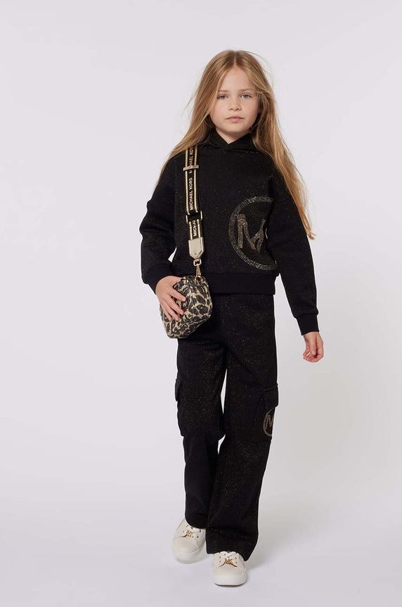 Michael Kors spodnie dresowe dziecięce dzianina czarny R30183.156