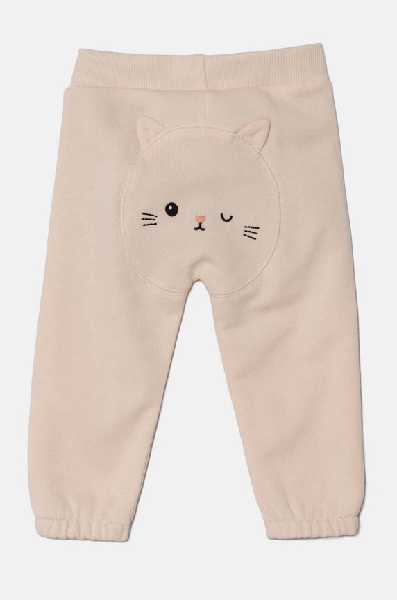 Βρεφικό βαμβακερό φούτερ United Colors of Benetton 3J70AF01T.W.Seasonal πορτοκαλί AW24