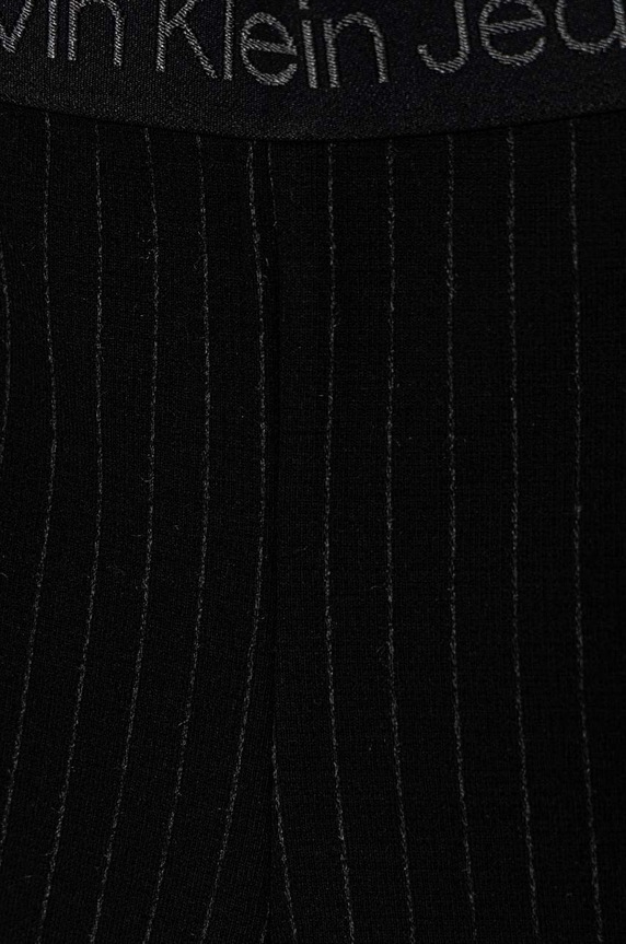 Dječje hlače Calvin Klein Jeans PINSTRIPE FLARE crna IG0IG02734.9BYH.