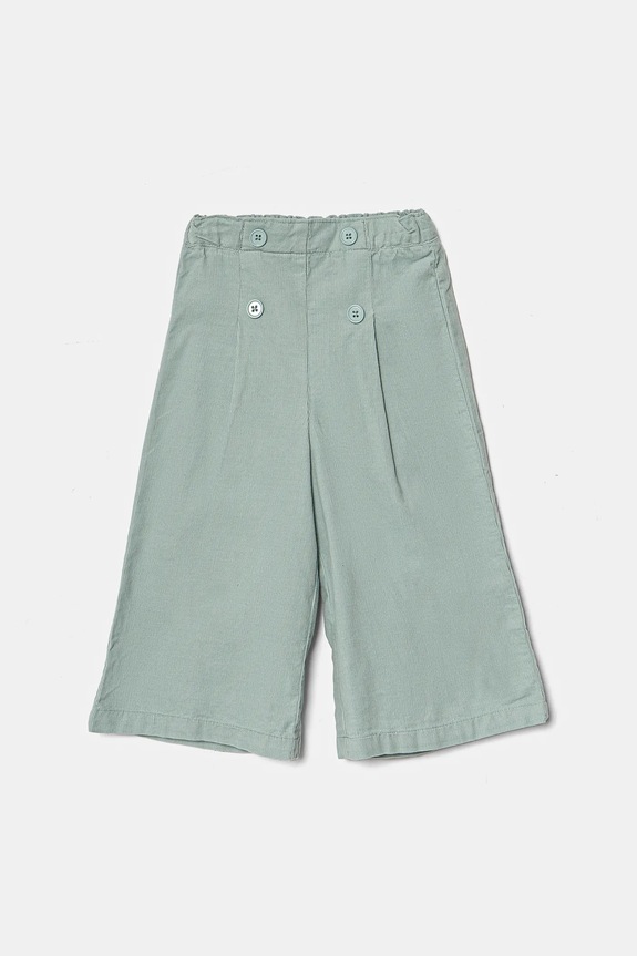 United Colors of Benetton pantaloni din catifea pentru copii bumbac verde 4O5GGF025.P.Seasonal