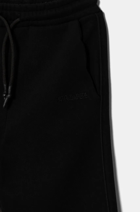 Djevojčice Dječji pamučni donji dio trenirke Patrizia Pepe J046 7P0316 crna