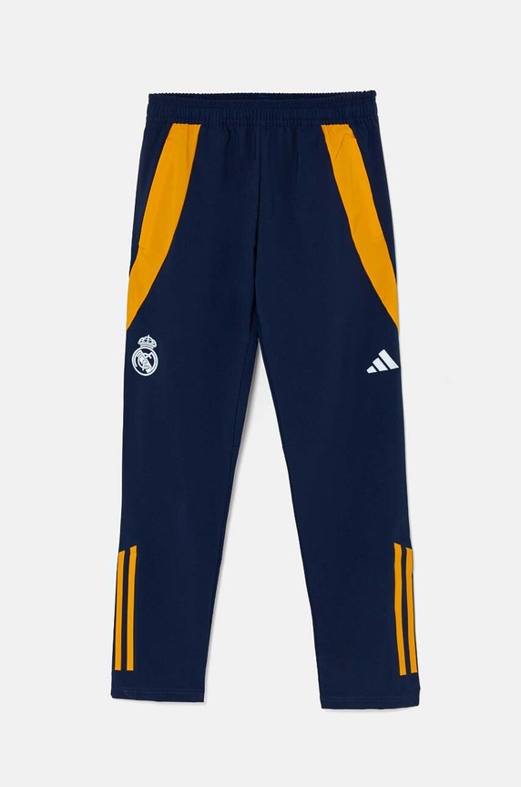 adidas Performance spodnie dresowe dziecięce REAL PRE PNT tkanina granatowy IT5149
