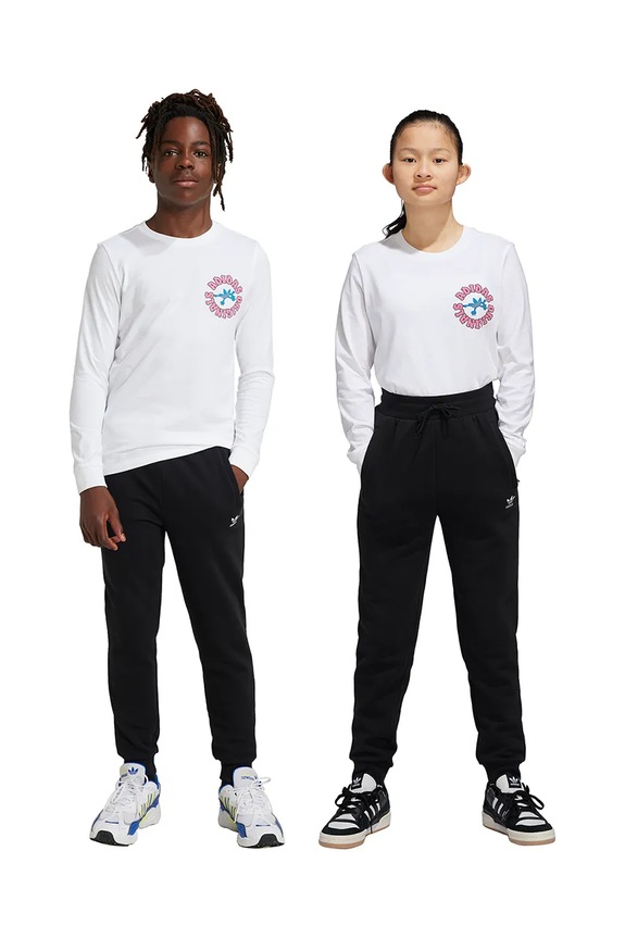 Detské tepláky adidas Originals PANTS pletenina čierna IW3498