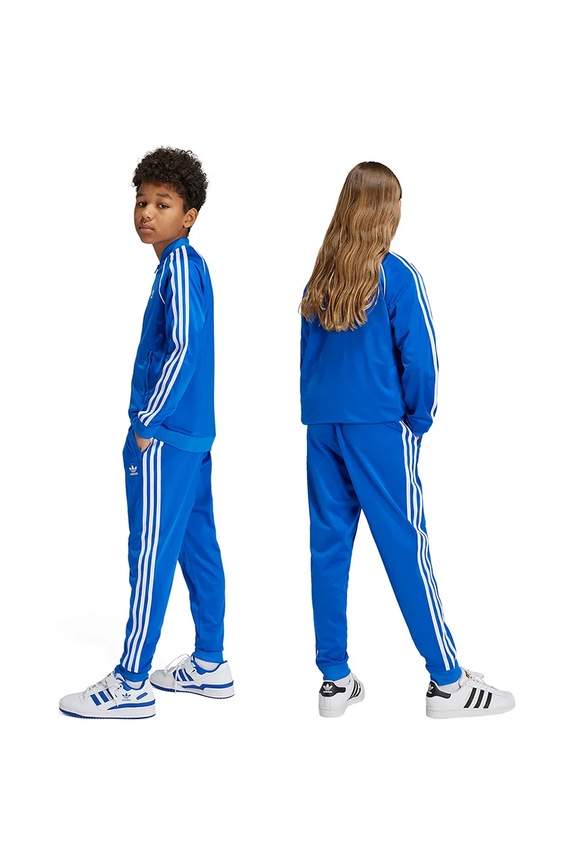 adidas Originals spodnie dresowe dziecięce SST TRACK PANTS IY4007 niebieski
