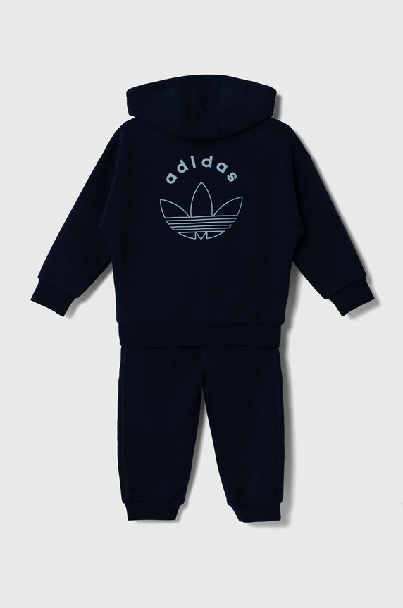 Dječja trenirka adidas Originals HOODIE SET IZ4555 mornarsko plava AW24
