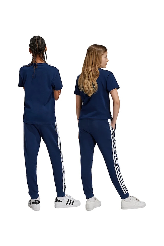 Detské tepláky adidas Originals TREFOIL PANTS IY7486 tmavomodrá