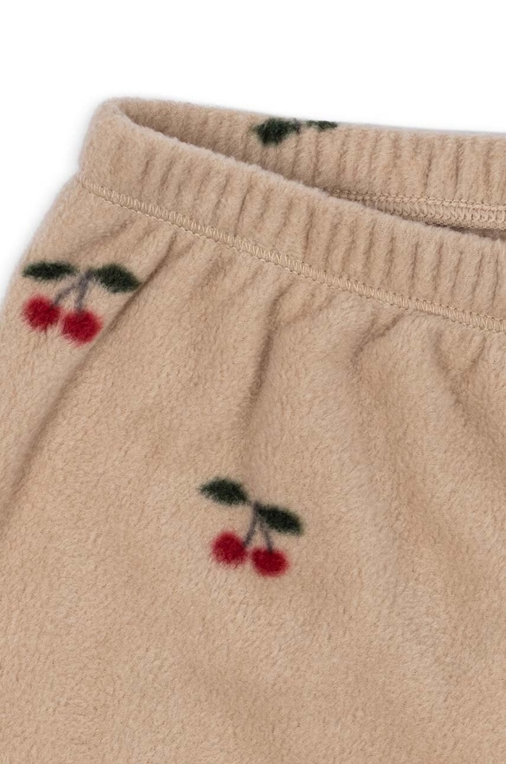 Dječji donji dio trenirke Konges Sløjd TAVI FLEECE PANTS GRS smeđa KS101300