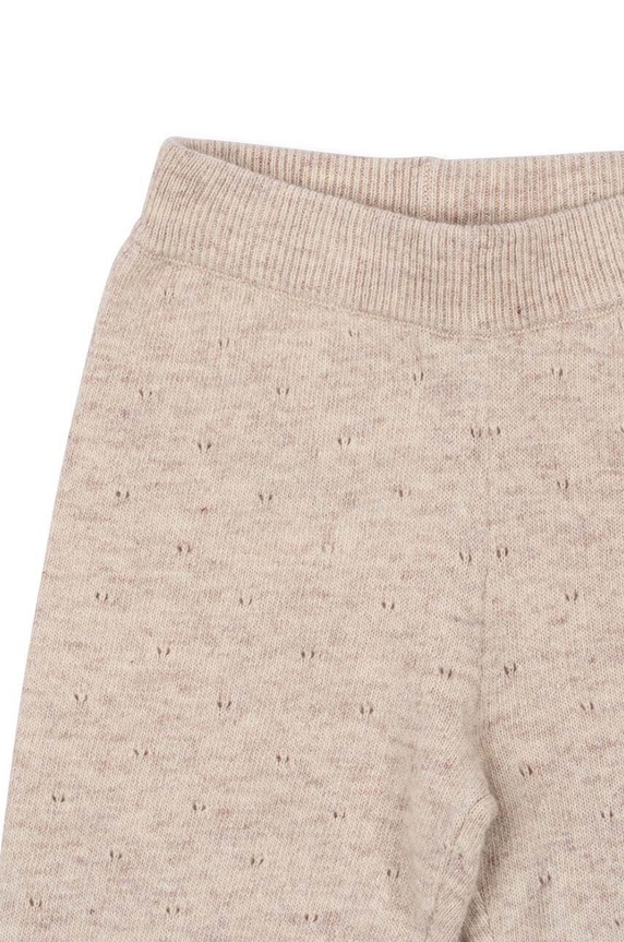 CHLAPEC Dětské kalhoty s příměsí vlny Konges Sløjd MINO KNIT PANTS KS101616 béžová