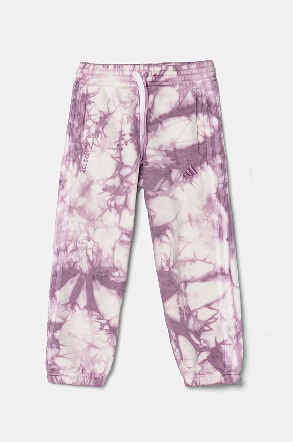 Dětské tepláky adidas J SZN W PANT IY7840 fialová AW24