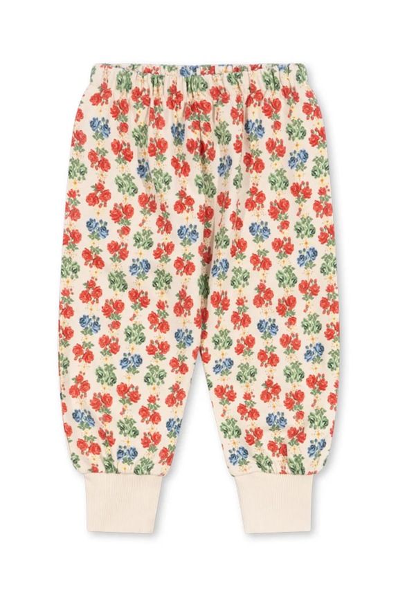 Konges Sløjd spodnie dresowe bawełniane dziecięce LOUPY LOU SWEAT PANTS GOTS nadruk beżowy KS102027
