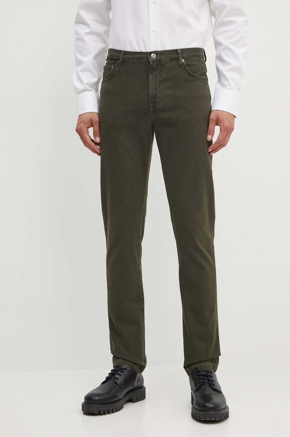 Tommy Hilfiger spodnie z elastanem zielony MW0MW32934