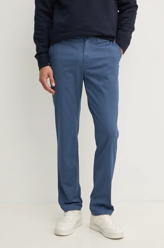 Παντελόνι Tommy Hilfiger με ελαστάν μπλε MW0MW35637