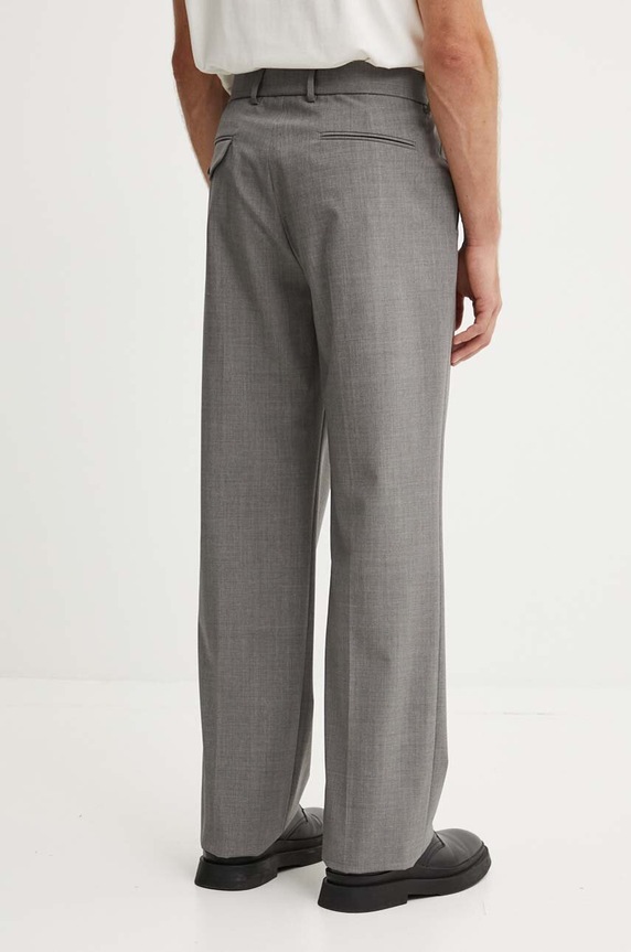 Oblečenie Vlnené nohavice MSGM 3740MP13X.247506 sivá
