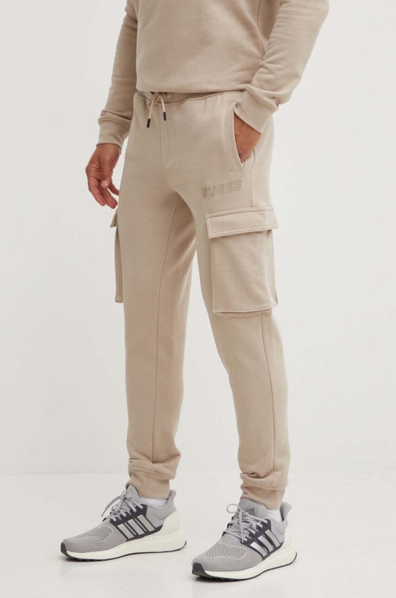 Guess pantaloni de trening ALDWIN tricotaj bej Z4YB08.KAIJ1