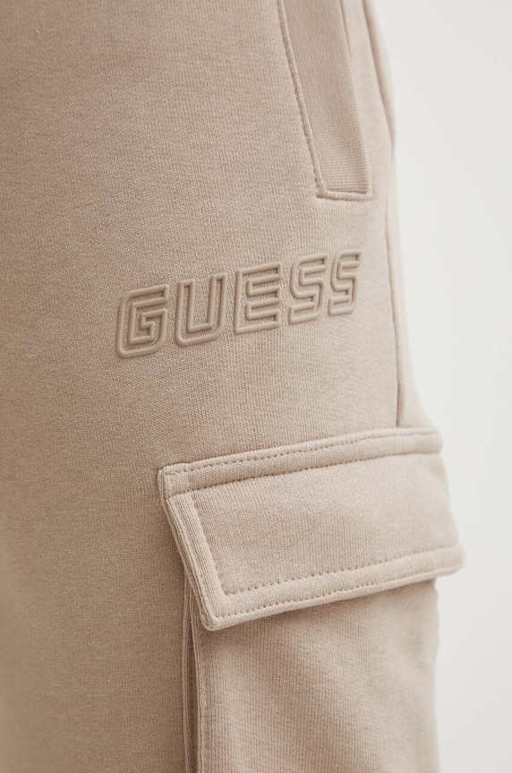 Guess pantaloni de trening ALDWIN bej Z4YB08.KAIJ1