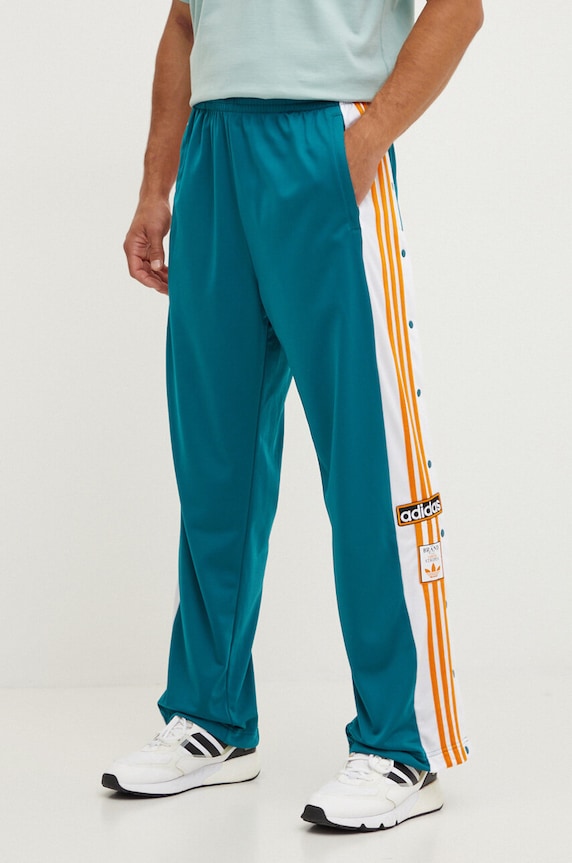 Nohavice adidas Originals Adibreak pletenina tyrkysová IY9932