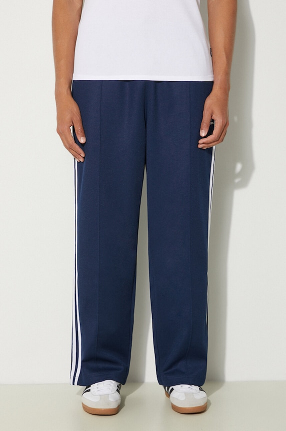 adidas Originals spodnie dresowe Adicolor Baggy Fit Firebird Pant dzianina granatowy IZ2466