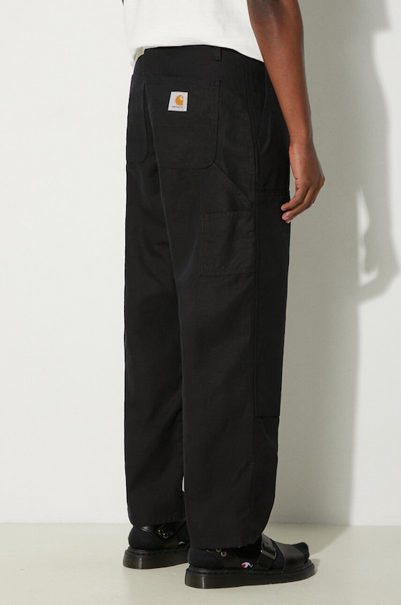 Clothing Carhartt WIP linen blend trousers Walter Double Knee Pant I033580.8902 black