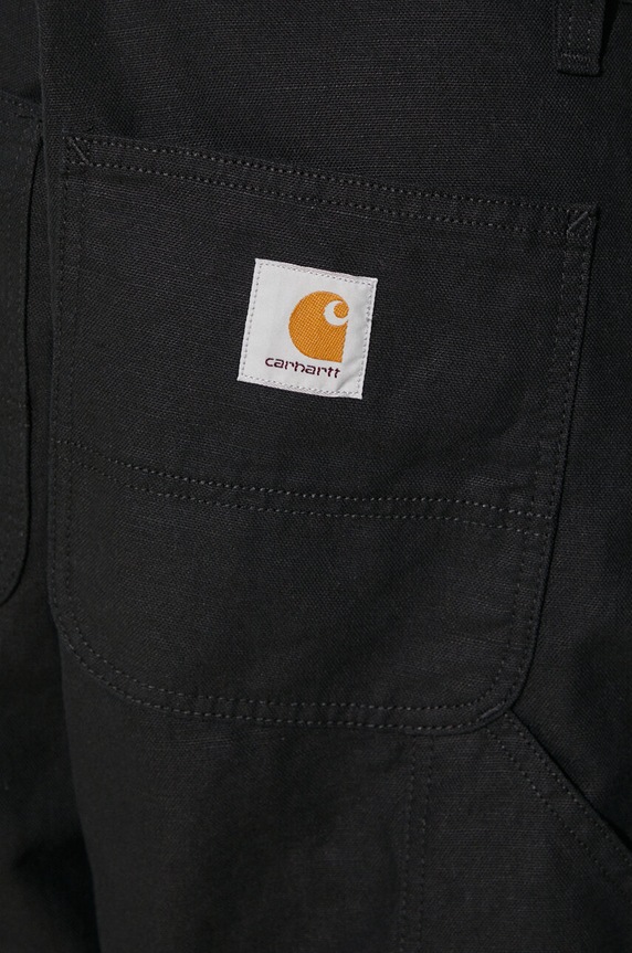 Carhartt WIP linen blend trousers Walter Double Knee Pant I033580.8902 black