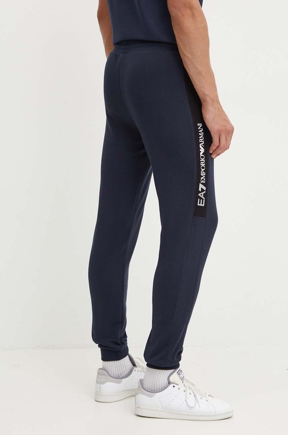Дрехи Памучен спортен панталон EA7 Emporio Armani PJOGZ.6DPP57.1562 тъмносин