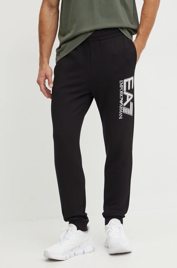 Спортен панталон EA7 Emporio Armani трикотаж черен PJVTZ.6DPP51.1200