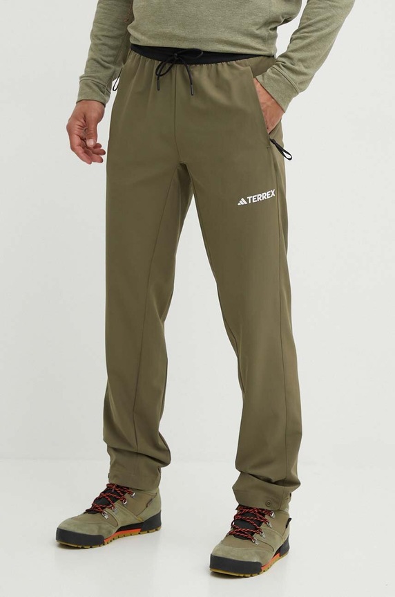 adidas TERREX spodnie outdoorowe Liteflex tkanina zielony IQ3510