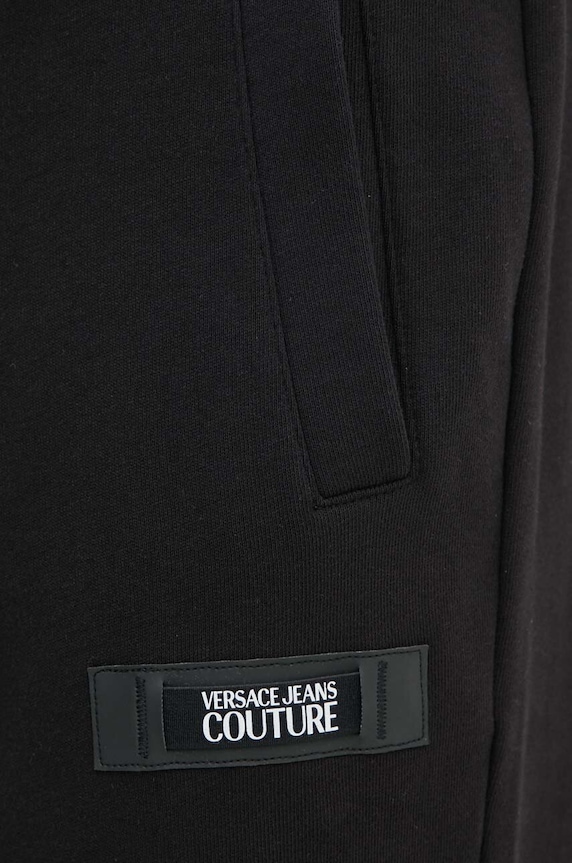 Versace Jeans Couture pamut melegítőnadrág fekete 77GAA3B0.F0002