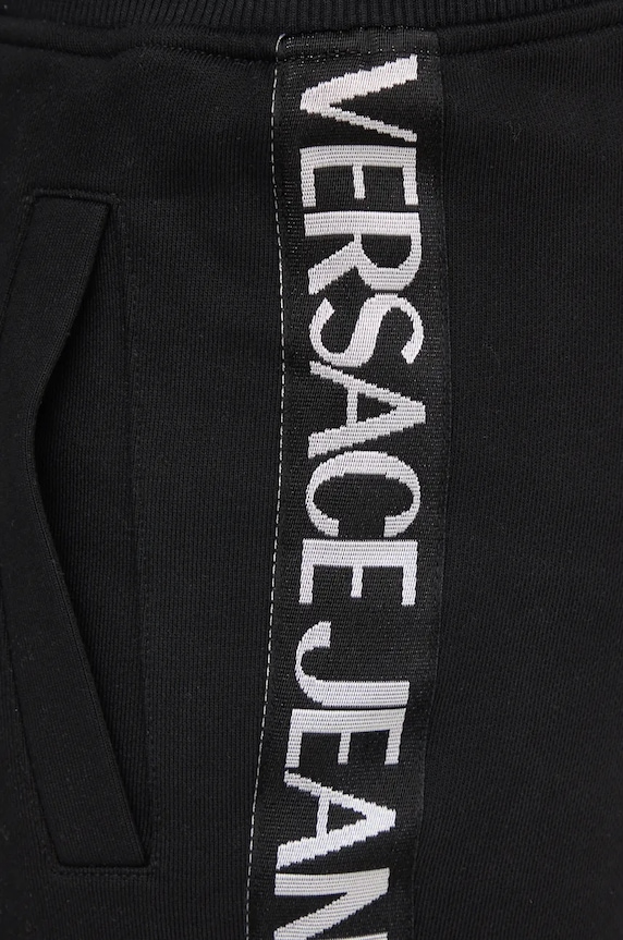 Versace Jeans Couture pantaloni de trening din bumbac negru 77GAAC02.CF02C