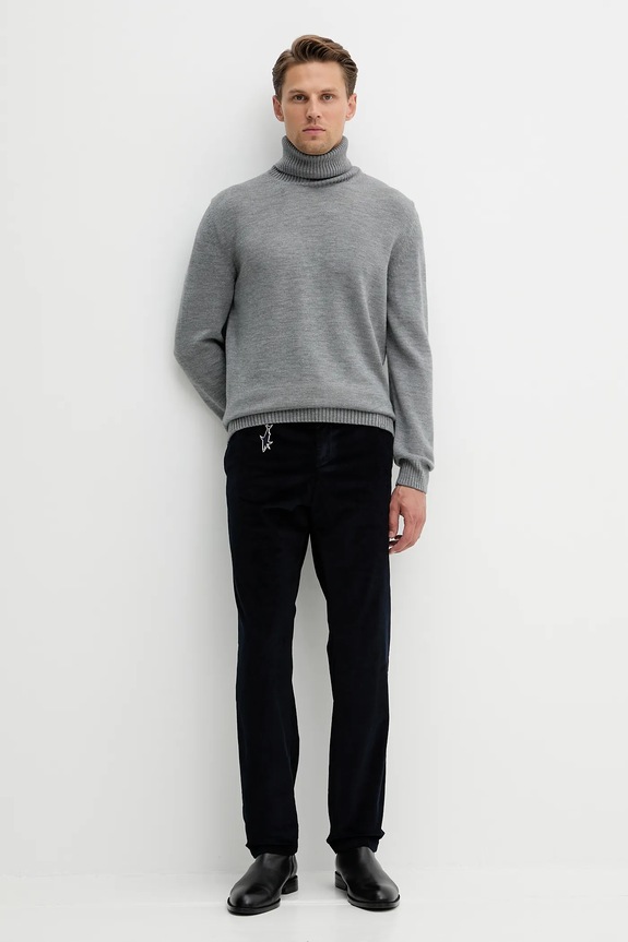 Κοτλέ παντελόνι Paul&Shark 14314020 σκούρο μπλε AW25