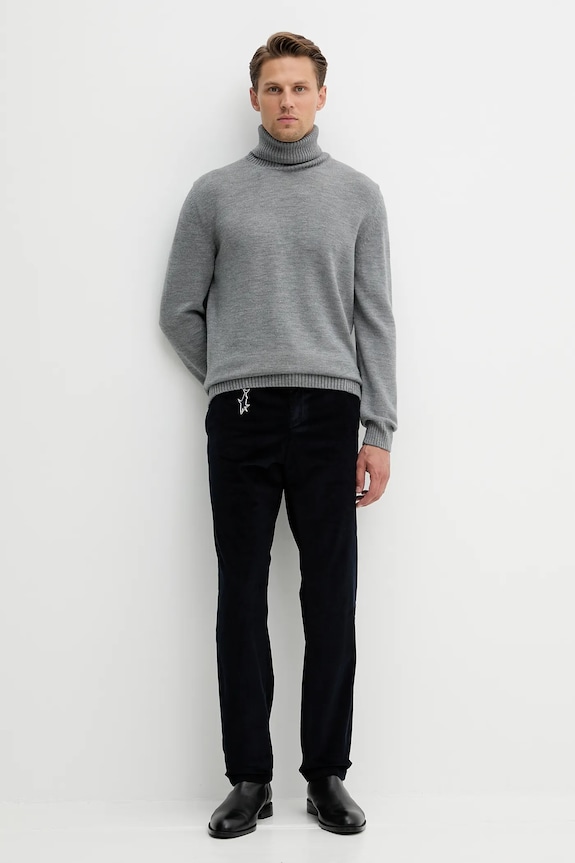 Κοτλέ παντελόνι Paul&Shark 14314020 σκούρο μπλε AW25