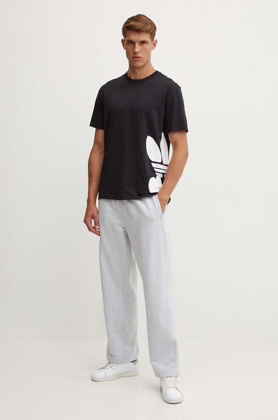 Bavlněné tepláky adidas Originals IX9815 šedá AW24