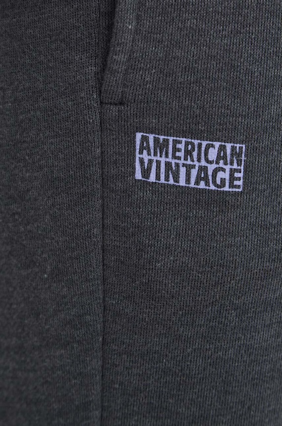 American Vintage spodnie dresowe szary MDOV05AH24