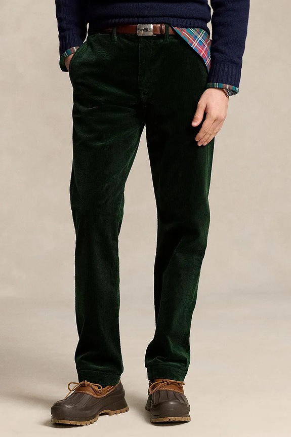 Polo Ralph Lauren corduroy trousers 710884820 green AW25