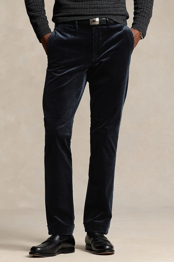 Κοτλέ παντελόνι Polo Ralph Lauren 710884820 μαύρο AW25