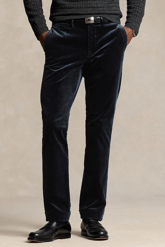 Κοτλέ παντελόνι Polo Ralph Lauren 710884820 μαύρο AW25