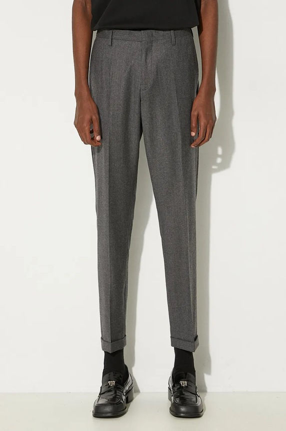 Paul Smith wool trousers fabric gray M1R.150M.N00109