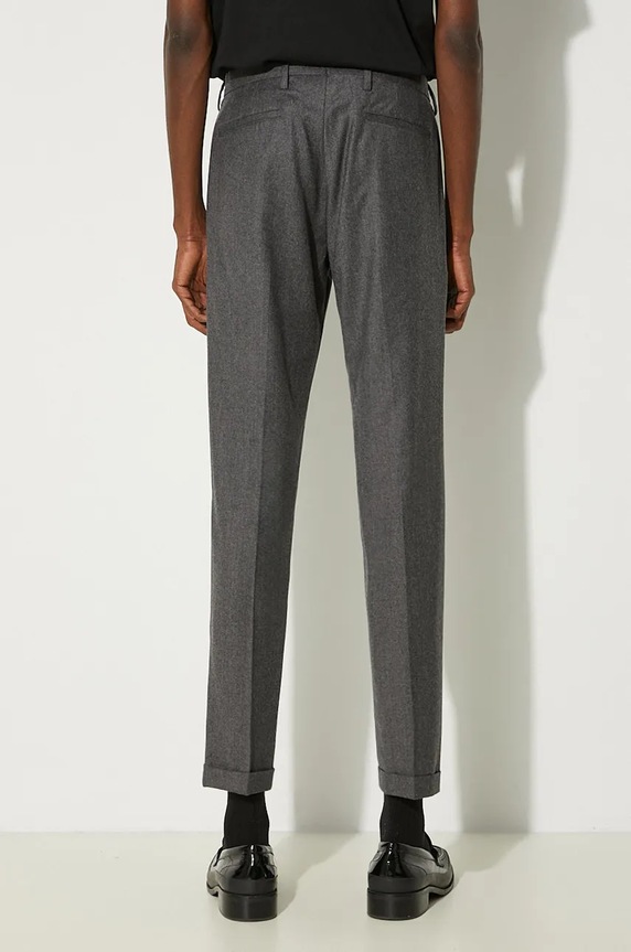 Clothing Paul Smith wool trousers M1R.150M.N00109 gray