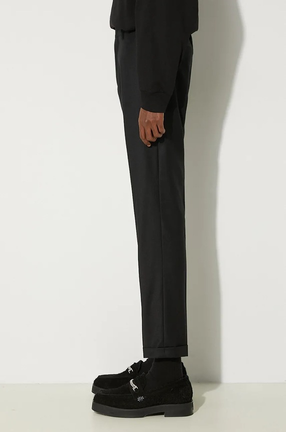 Paul Smith spodnie wełniane M1R.150M.N00109 czarny AW24