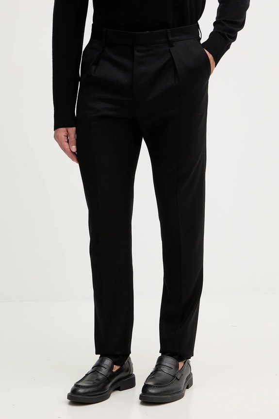 Paul Smith spodnie wełniane tkanina czarny M1R.719X.N00109