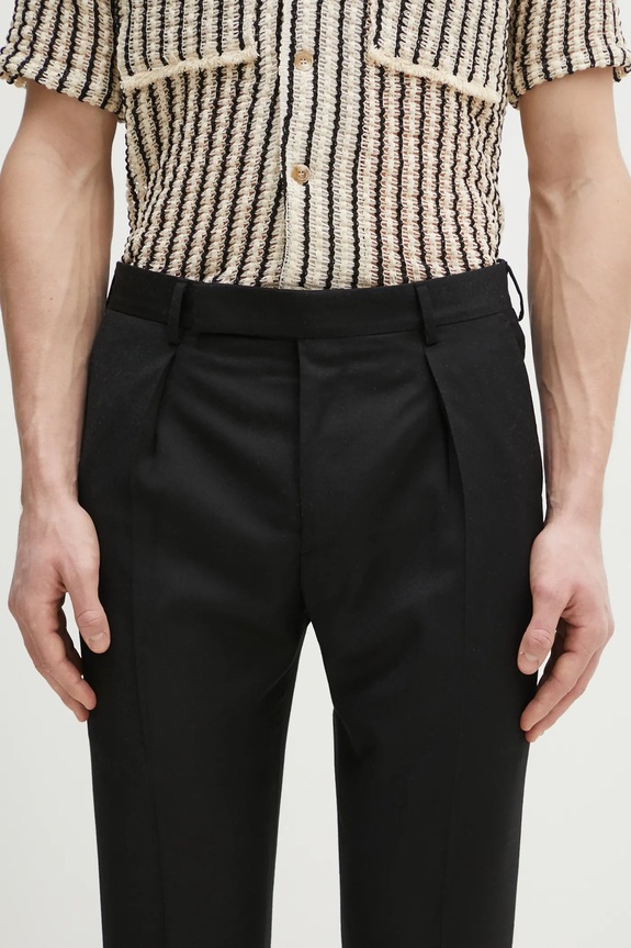 Vlněné kalhoty Paul Smith černá M1R.719X.N00109
