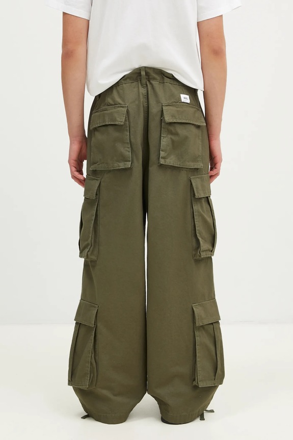 Clothing Vans cotton trousers Premium Classics LX Baggy Cargo Pant VN000HMYKCZ1 green