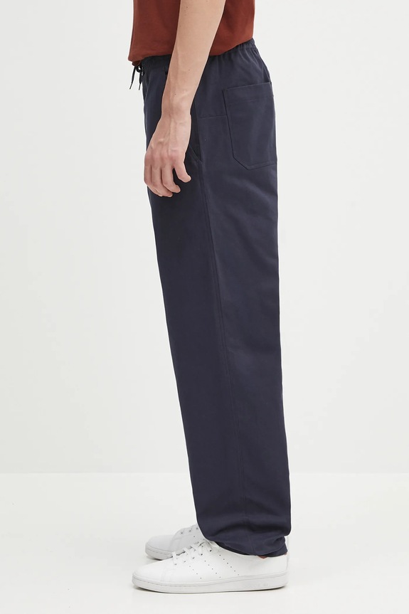 A.P.C. spodnie bawełniane pantalon chuck COGEW.H08408 granatowy SS25