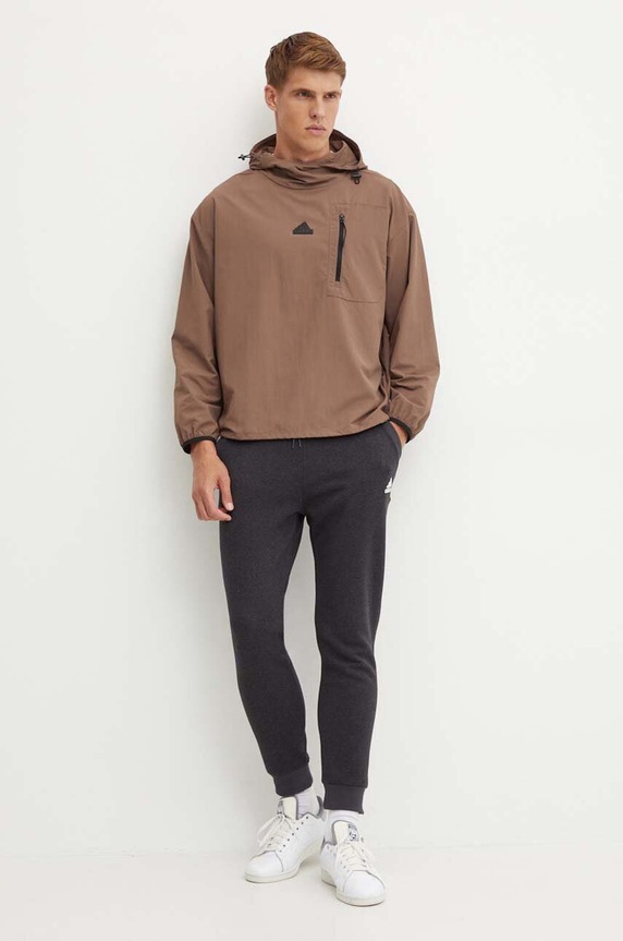 adidas spodnie dresowe IW6357 szary AW24