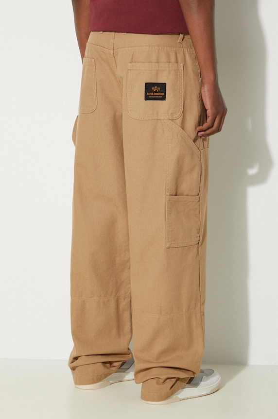 Odzież Alpha Industries spodnie bawełniane Carpenter Pant 148202 beżowy