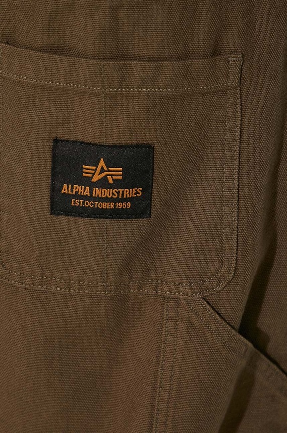 Alpha Industries cotton trousers Carpenter Pant 148202 green