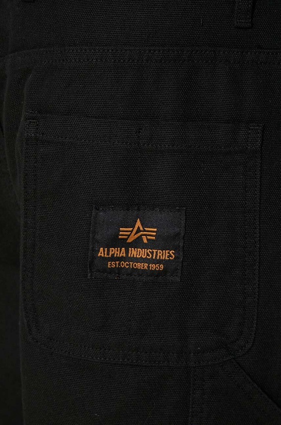 Alpha Industries cotton trousers Carpenter Pant 148202 black