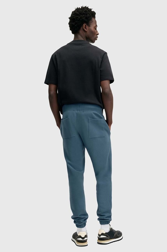 AllSaints pantaloni da tuta da uomo in cotone RAVEN SWEATPANT M031TA blu